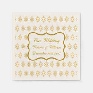 Serviette En Papier Serviettes de mariage en dentelle antique
