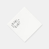 Serviette En Papier Serviettes de mariage en forme de verre à champagn (Coin)