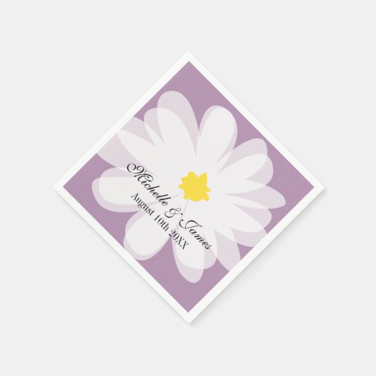 Serviette En Papier Serviettes de mariage en papier personnalisées ave (Coin)