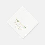 Serviette En Papier Serviettes de mariage Eucalyptus (Coin)