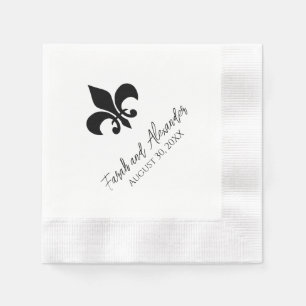 Serviette En Papier Serviettes de mariage Fleur de Lis