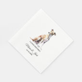 Serviette En Papier Serviettes de Mariage Greyhound Dog avec photo (Coin)