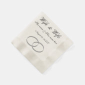 Serviette En Papier Serviettes de mariage lesbienne femme et femme (Coin)
