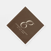 Serviette En Papier Serviettes de Mariage monogramme avec nom (Coin)