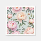 Serviette En Papier Serviettes de mariage Peony Classy (Devant)
