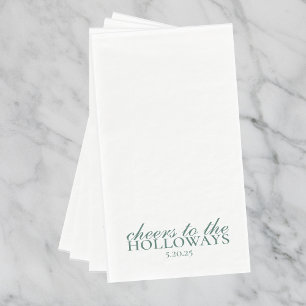 Serviette En Papier Serviettes de mariage personnalisées élégantes pou