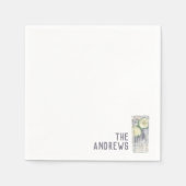 Serviette En Papier Serviettes de mariage personnalisées Gin & Cocktai (Devant)
