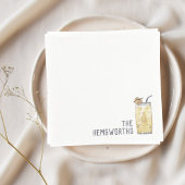 Serviette En Papier Serviettes de mariage personnalisées Piña Colada H