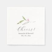 Serviette En Papier Serviettes de mariage personnalisées Simple Botani (Devant)