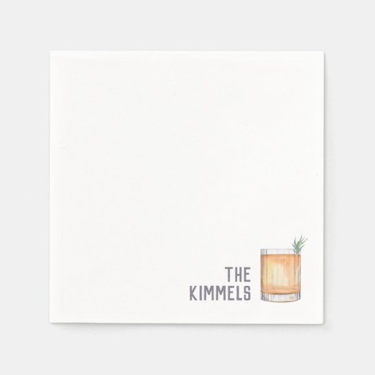 Serviette En Papier Serviettes de mariage personnalisées tournevis Coc (Devant)