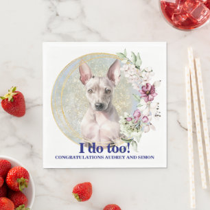 Serviette En Papier Serviettes de mariage pour American Hairless Terri