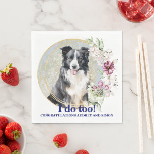 Serviette En Papier Serviettes de mariage pour animaux de compagnie Bo