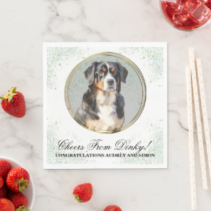 Serviette En Papier Serviettes de mariage pour chien de montagne berno