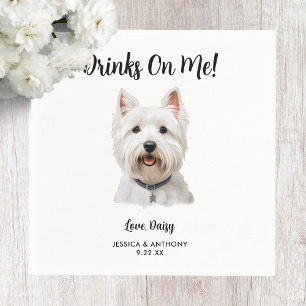 Serviette En Papier Serviettes de mariage pour chiens