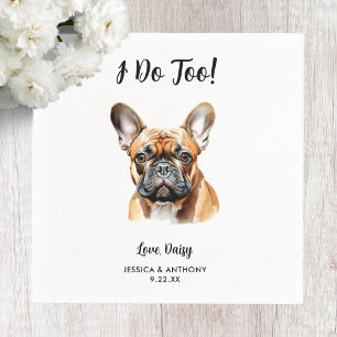 Serviette En Papier Serviettes de mariage pour chiens