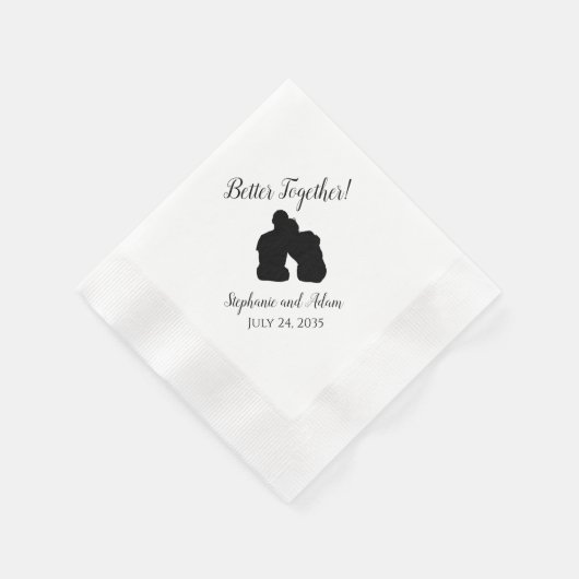Serviette En Papier Serviettes de mariage romantiques ensemble (Coin)