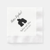 Serviette En Papier Serviettes de mariage romantiques ensemble (Devant)