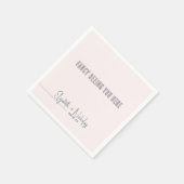 Serviette En Papier Serviettes de Mariage rose et bleu amusant (Coin)