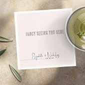 Serviette En Papier Serviettes de Mariage rose et bleu amusant