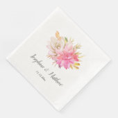 Serviette En Papier Serviettes de Mariage Rustic Desert Succulents (Coin)