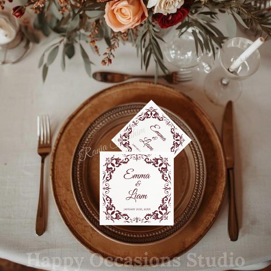 Serviette En Papier Serviettes de mariage rustiques mexicaines