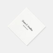 Serviette En Papier Serviettes de mariage simples (Coin)
