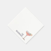 Serviette En Papier Serviettes de mariage sur mesure Pink Cocktail Heu (Coin)
