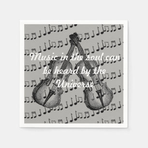 Serviette En Papier Serviettes de musique