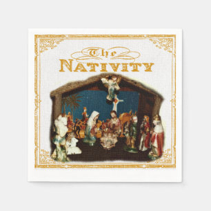 Serviette En Papier Serviettes de nativité de Noël