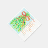 Serviette En Papier Serviettes de Noël avec poème de Ariella & Lily (Coin)