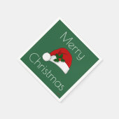 Serviette En Papier Serviettes de Noël chapeau de Noël HAMbyWG (Coin)