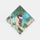 Serviette En Papier Serviettes de Noël Chickadee (Coin)