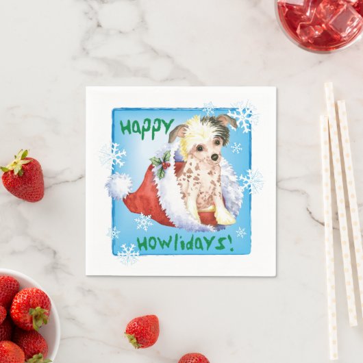 Serviette En Papier Serviettes de Noël Chinoises en Crète (En situation)