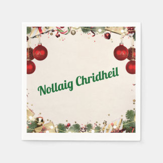 Serviette En Papier Serviettes de Noël en gaélique écossais