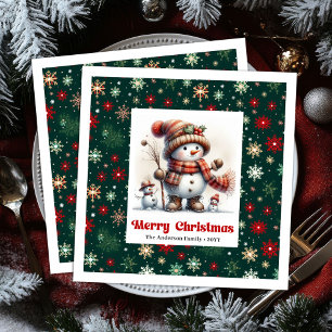 Serviette En Papier Serviettes de Noël festives pour enfants éditable