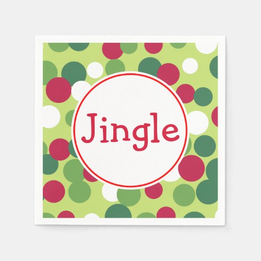 Serviette En Papier Serviettes de Noël Jingle (Devant)