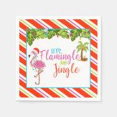 Serviette En Papier Serviettes de Noël Jingle et flamingle - WH (Devant)
