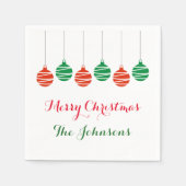 Serviette En Papier Serviettes de Noël personnalisées (Devant)