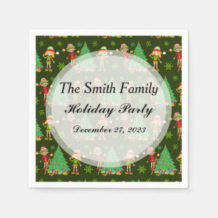 Serviette En Papier Serviettes de Noël personnalisées
