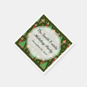 Serviette En Papier Serviettes de Noël personnalisées (Coin)