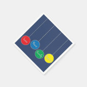 Serviette En Papier Serviettes de Noël personnalisées "Arbres ornement (Coin)