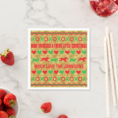 Serviette En Papier Serviettes de Noël personnalisées "FurryChristmas" (En situation)