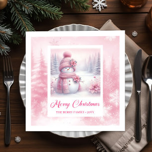 Serviette En Papier Serviettes de Noël pour enfants Scène hivernale ro