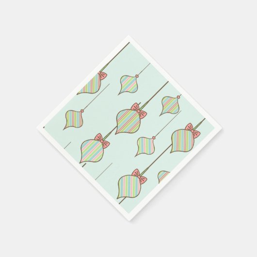 Serviette En Papier Serviettes de Noël rétro (Coin)