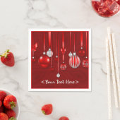 Serviette En Papier Serviettes de Noël Rouge (En situation)