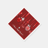 Serviette En Papier Serviettes de Noël Rouge (Coin)