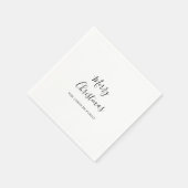 Serviette En Papier Serviettes de Noël simples minimalistes (Coin)