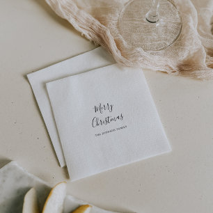Serviette En Papier Serviettes de Noël simples minimalistes