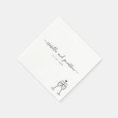 Serviette En Papier Serviettes de pain au champagne personnalisées (Coin)