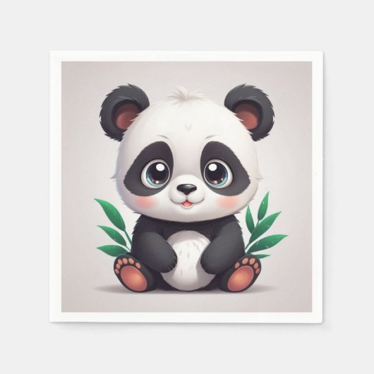 Serviette En Papier Serviettes de panda (Devant)